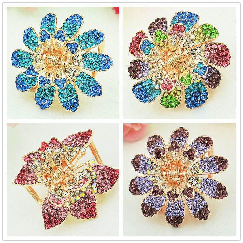 Yiwu Selection in the diamond hair clip grip multi - hair claw jewelry