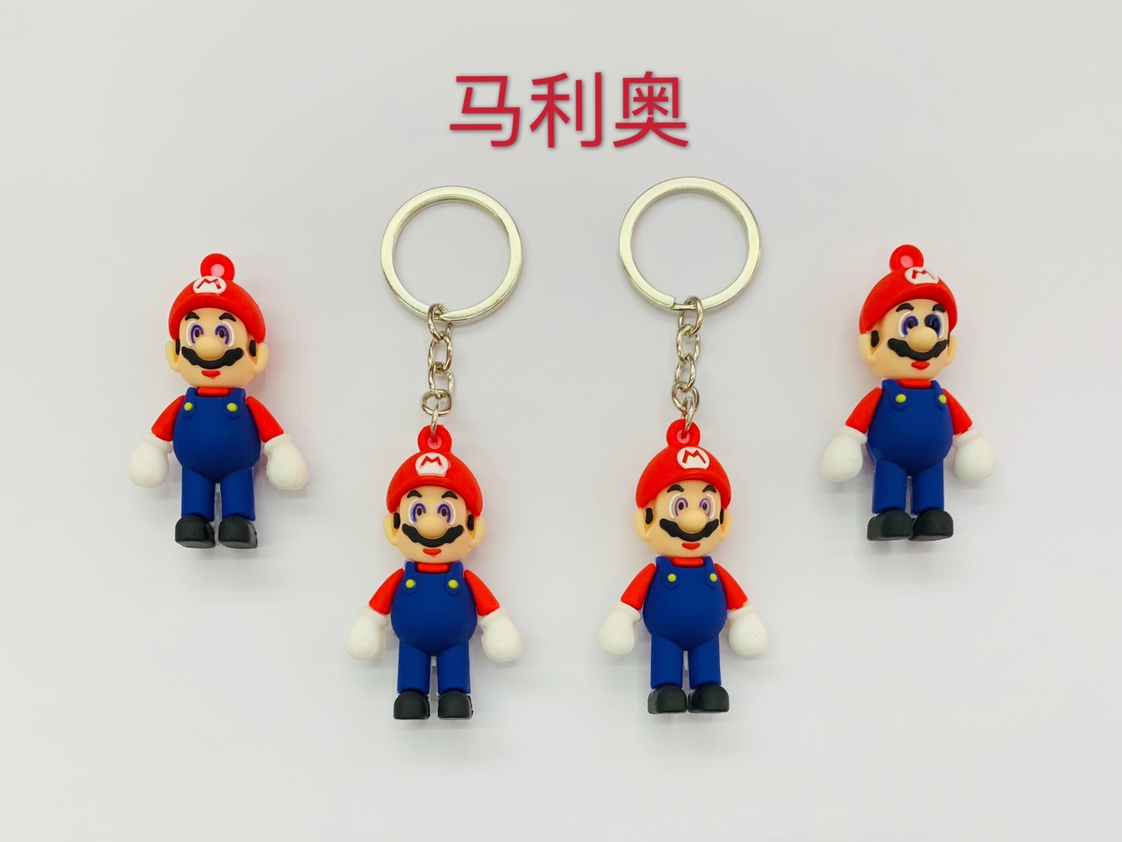 唐装牛软胶钥匙扣产品图