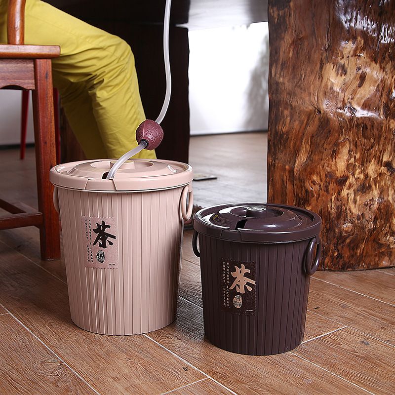 Tea bucket, tea plastic, tea ceremony, tea water bucket, trash can, tea set accessories, tea residue bucket 2025 Application Scenario