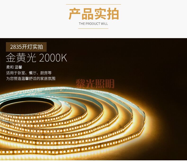 LED高亮低压灯带12v贴片背胶软灯带展柜照明铝材灯槽24v冰蓝超密详情图11