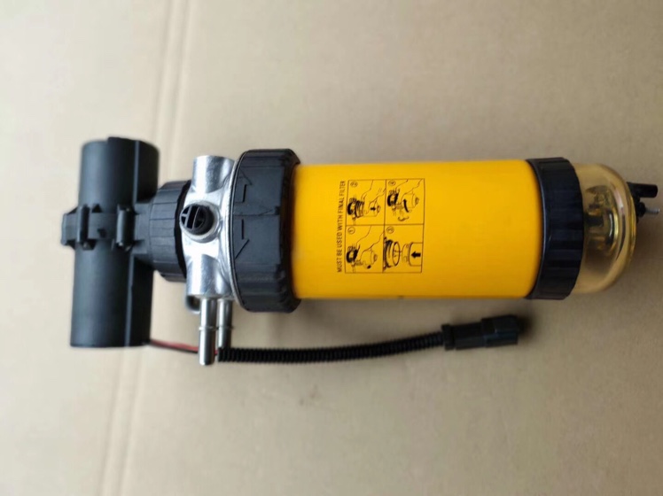 Construction machinery fuel filter assembly with electronic pump 26560145