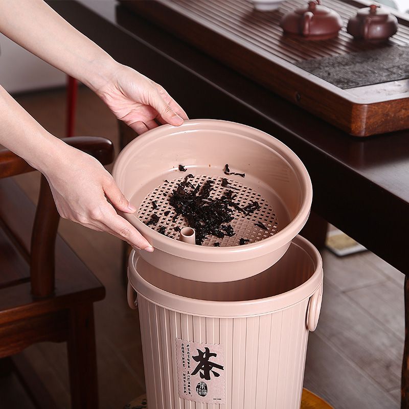 Tea bucket, tea plastic, tea ceremony, tea water bucket, trash can, tea set accessories, tea residue bucket 2025 Item Picture