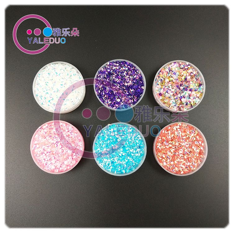 Golden Light 3D stereoscopic diamond sequins Pentagonal rhombic dynamic glitter nail and makeup glitter decorative accessories details Picture