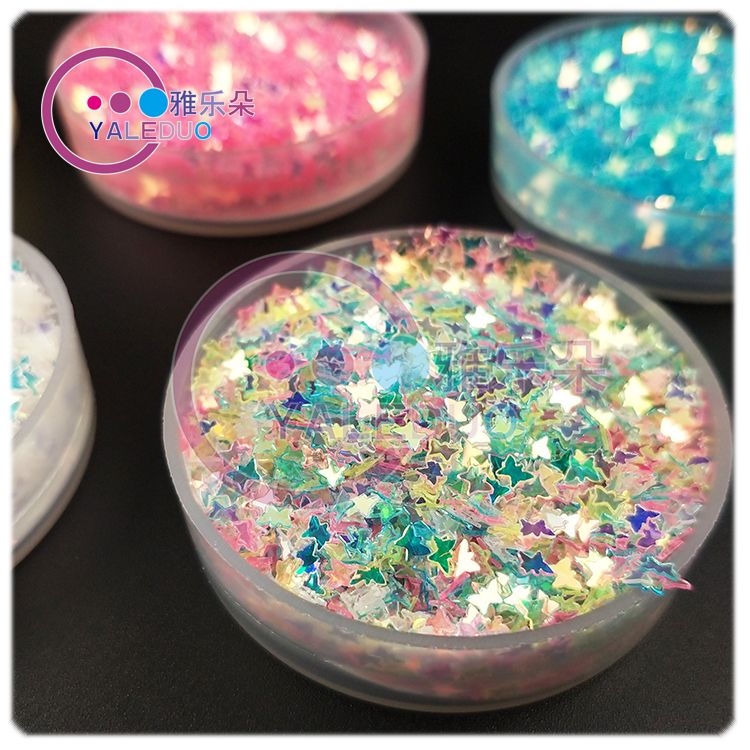 3mm golden light sequins, small butterfly sequins, nail sequins, DIY art decorations, eye makeup, irregular-shaped glitter stickers Application Scenario