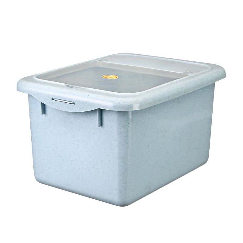 Household rice bucket, moisture-proof and insect-proof, transparent rice storage box, sealed flip cover storage box, coarse grain bucket, plastic rice bucket 6560/7.5kg Item Picture