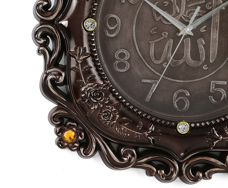 Yiwu quality vintage European and American decorative wall watch, bedroom fashionable, simple, artistic and creative, living room silent wall clock detail image 2
