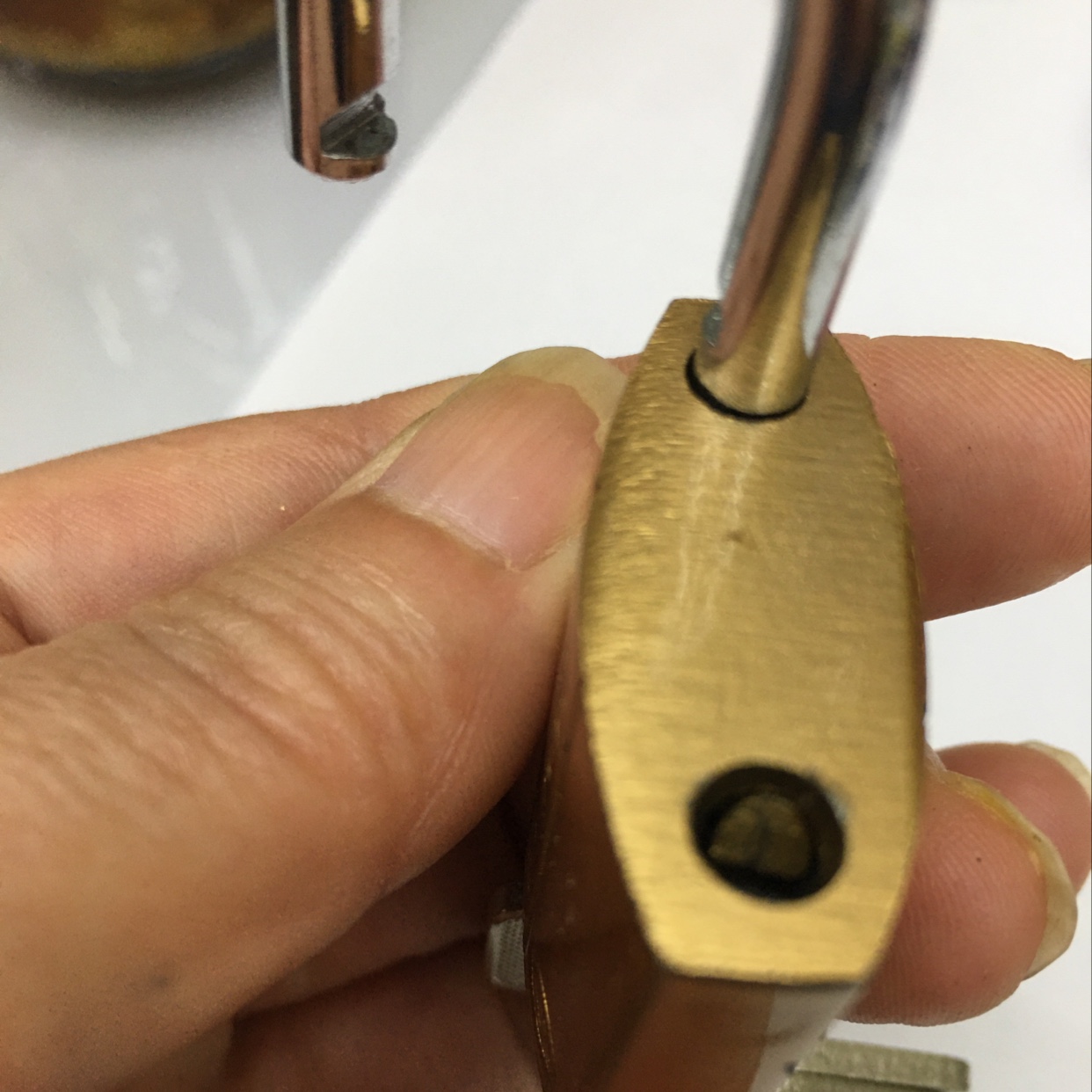 锁，原子锁，仿铜挂锁32mm详情图3