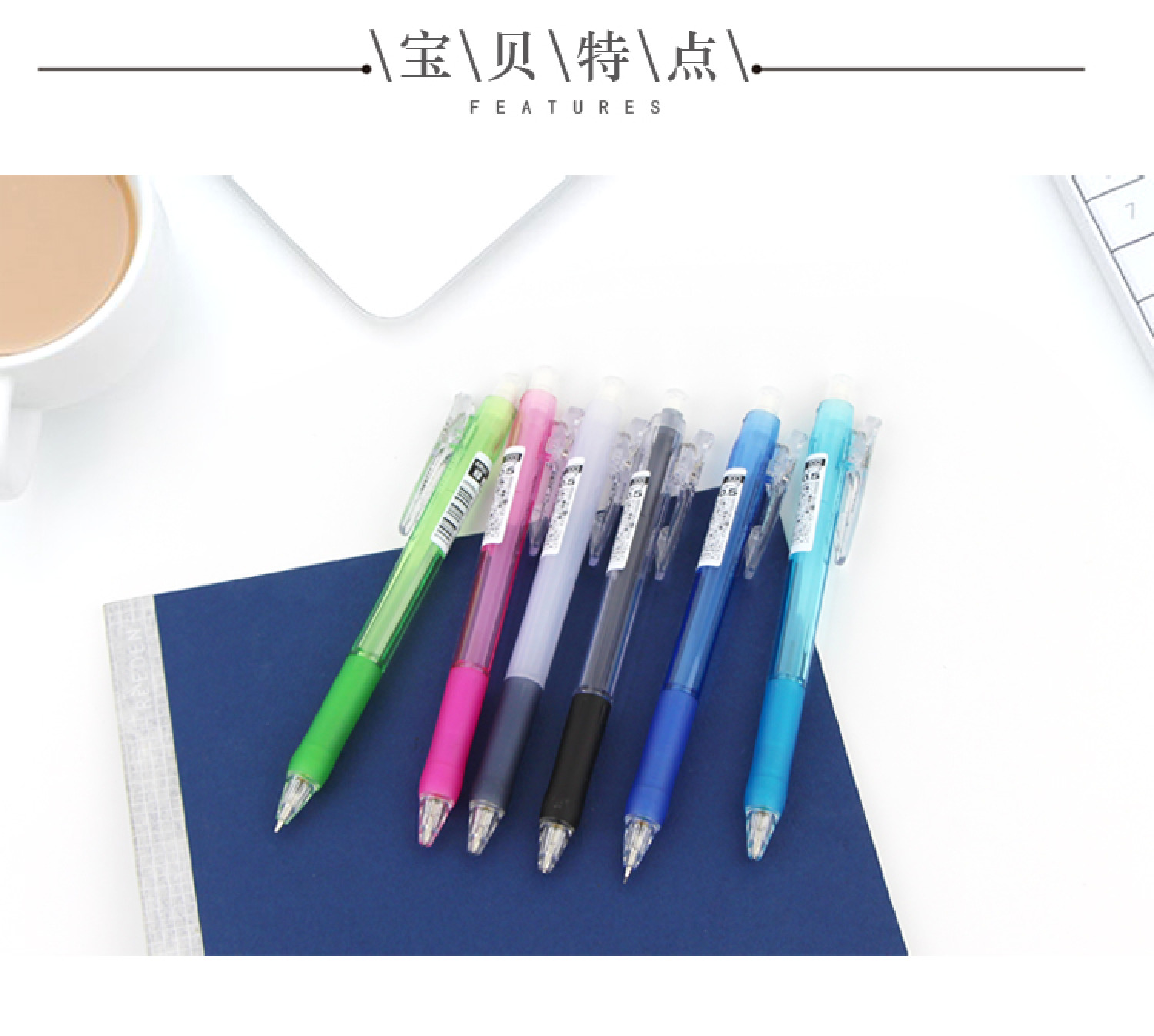 ZEBRA Zebra Colored Mechanical Pencil Writing Activity Pen 0.5 Transparent for primary school children MN5 pic 3