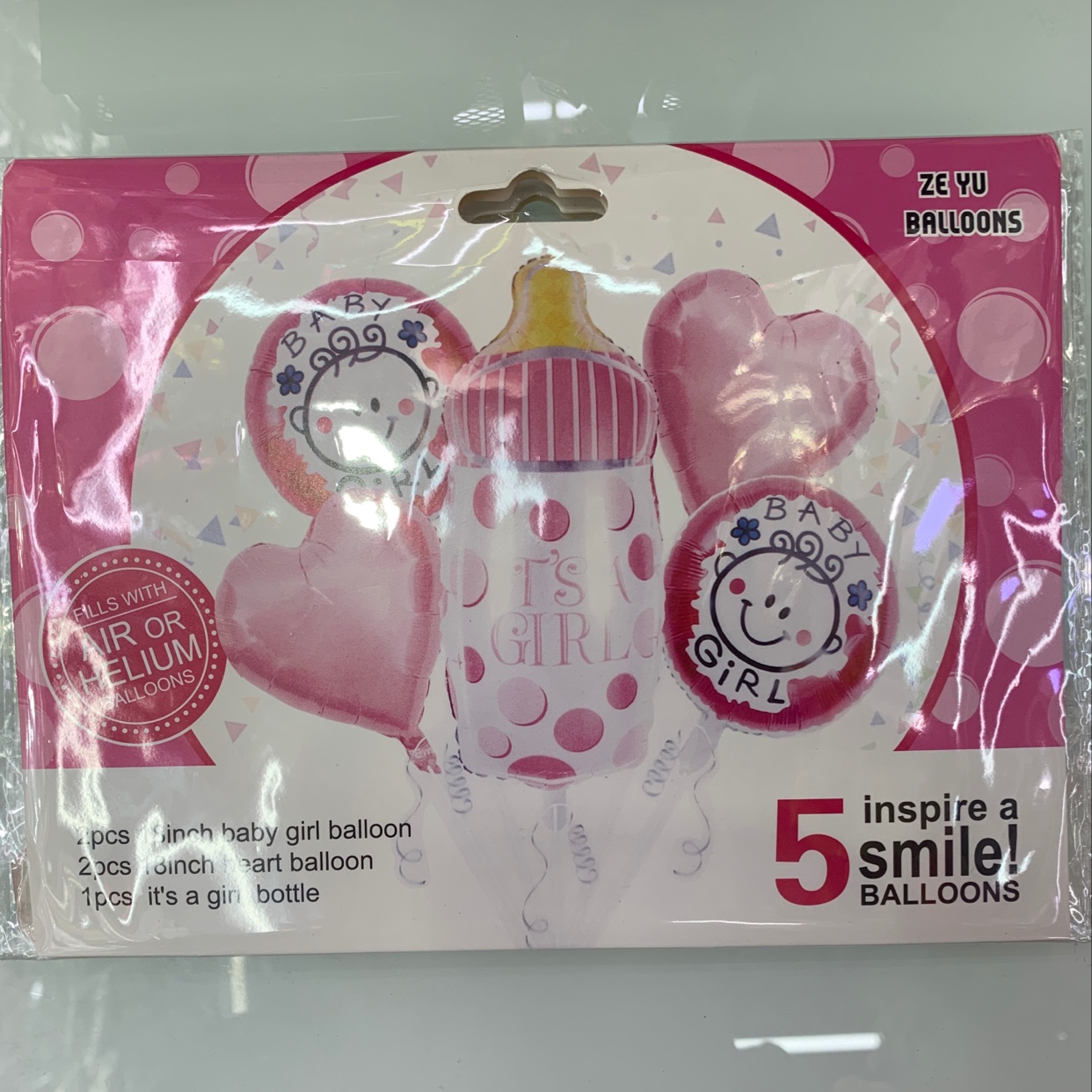 Baby bottle boy girl balloon set party decoration thumbnail
