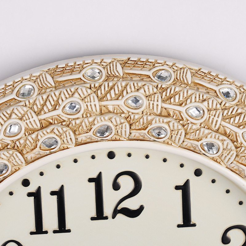 义乌好货 欧式挂钟创意客厅现代个性壁钟豪华艺术高档静音钟表详情图2