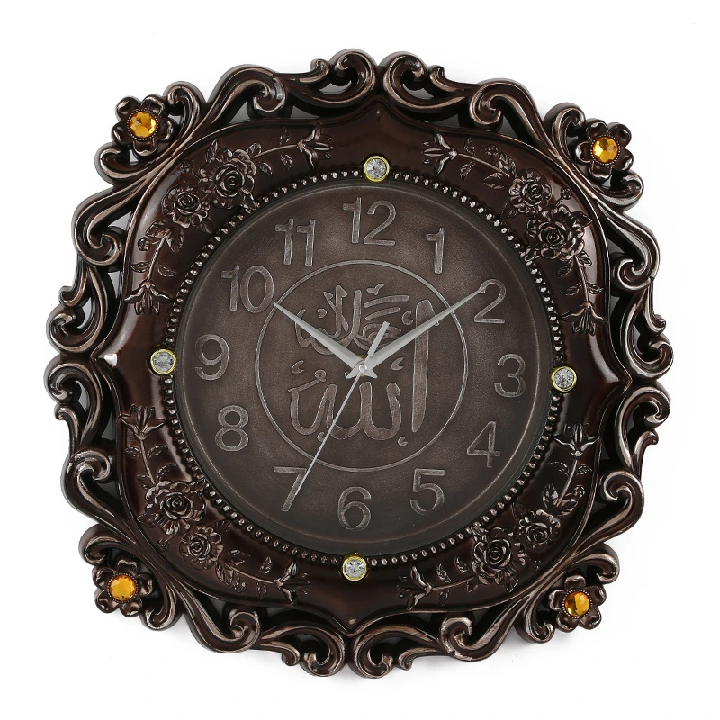 Yiwu quality vintage European and American decorative wall watch, bedroom fashionable, simple, artistic and creative, living room silent wall clock detail image 3