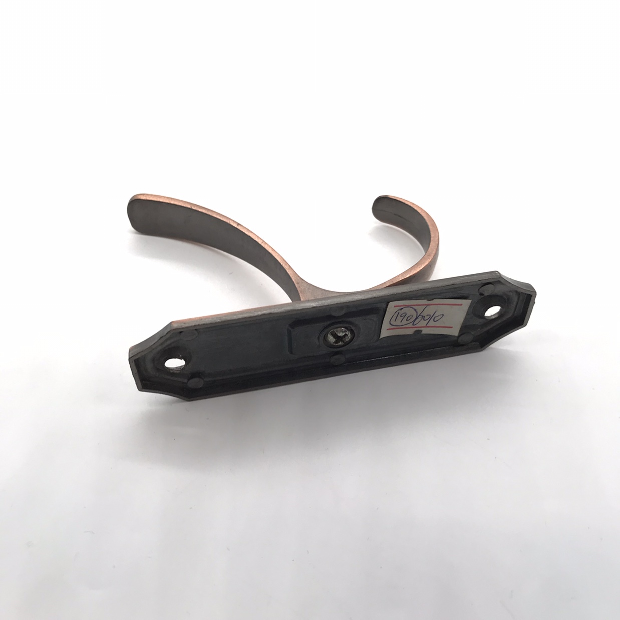 Shuzan dekor zinc alloy Nordic-style drum coat hook, copper color, black single hook, wall entrance, clothes and hat hook, rust-proof and durable Specification image