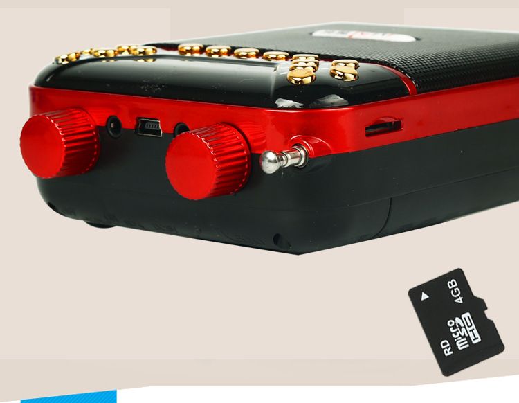 小蜜蜂M07便携式大功率扩音器老年人唱戏机 教师无线教学用收音机详情图9