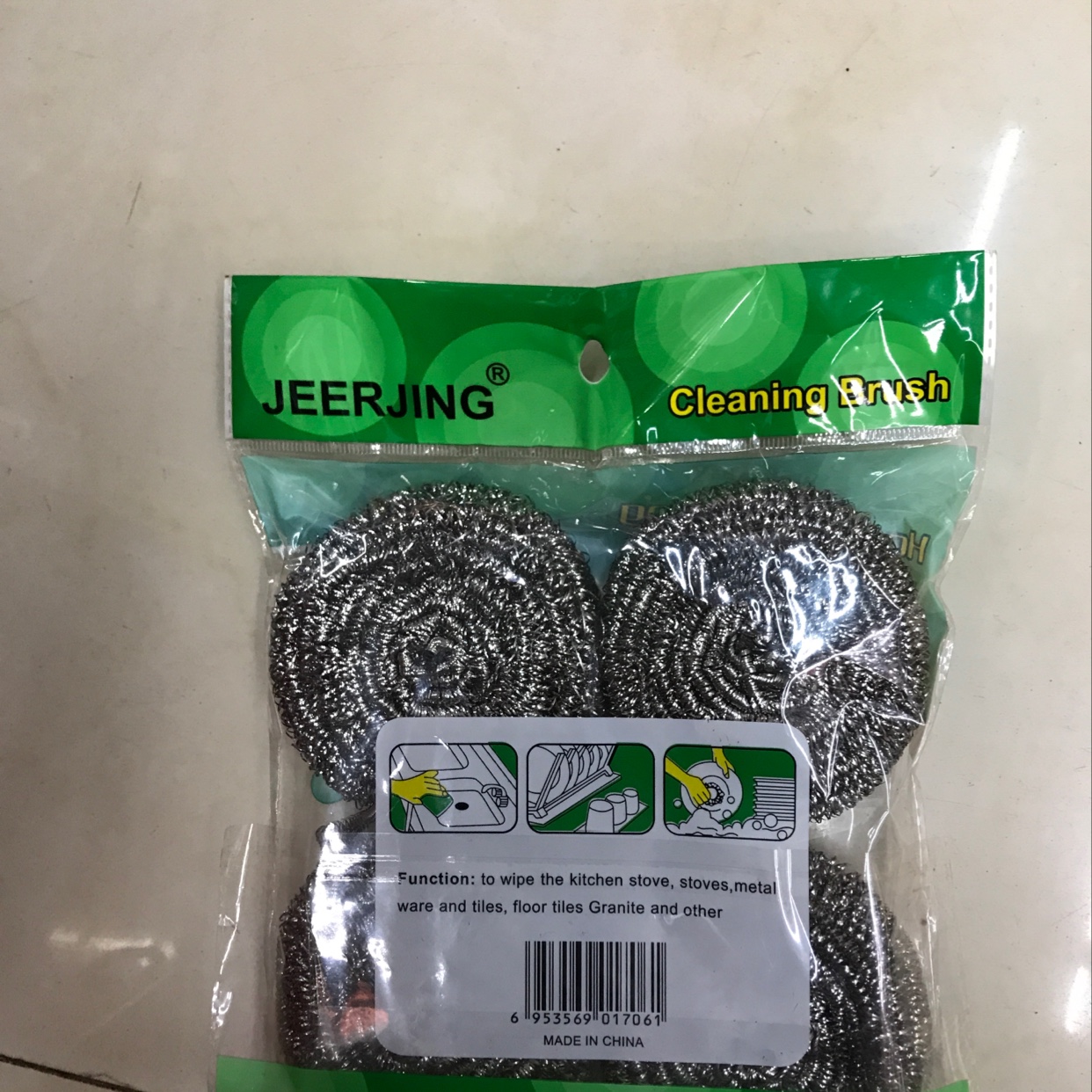 清洁球，手柄刷，海绵块，多功能使用。