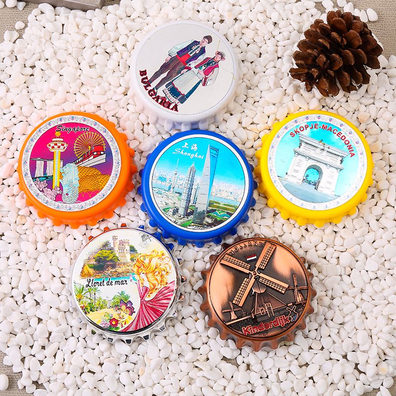 Pegatinas de refrigerador pegatinas magnéticas piezas de artesanía decoraciones creativas para el hogar decoración de refrigerador pegatinas magnéticas para guardar recuerdos de viaje del mundo