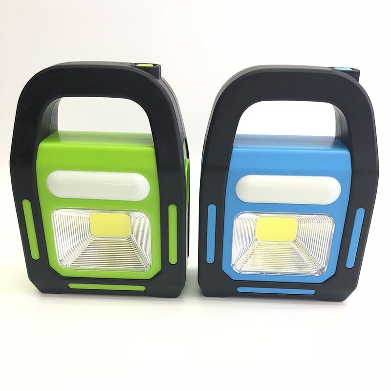 9707多功能手握太阳能充电工作灯 LED移动白光户外照明 一件60个