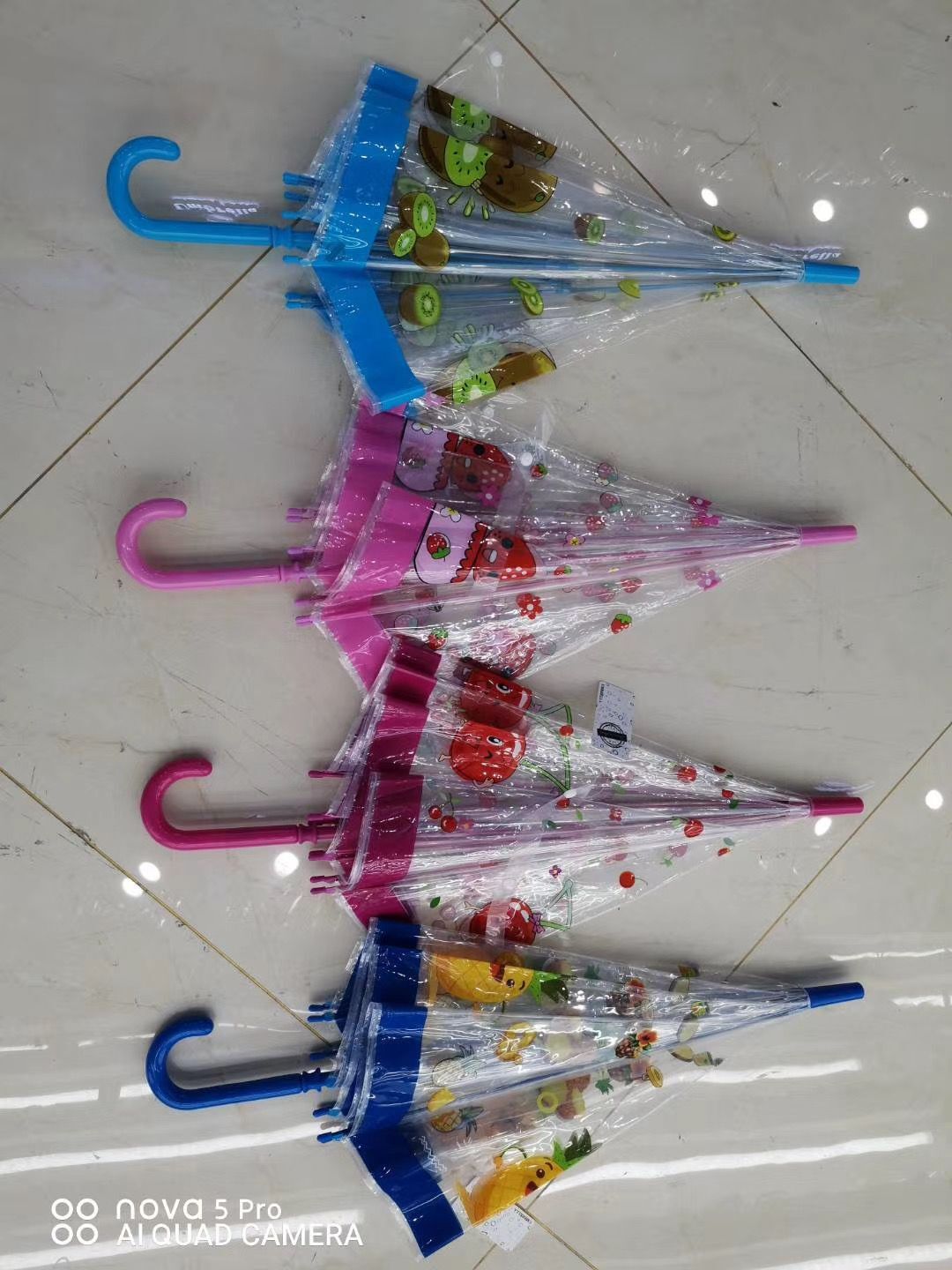 Children's umbrellas, transparent umbrellas, cartoon umbrellas