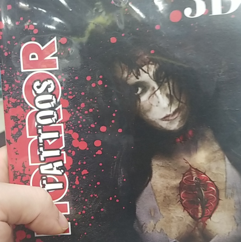 Halloween tattoo sticker undefined