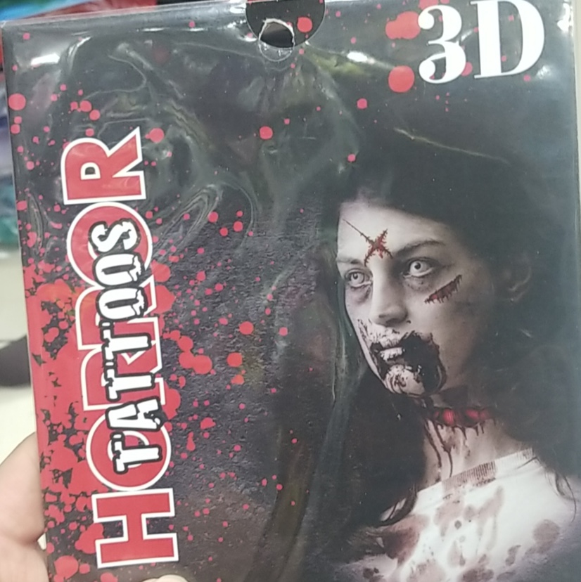 Halloween tattoo sticker Application Scenario