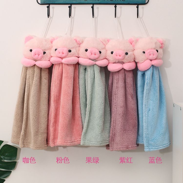 Cleaning household hand wipes can be hung children's cute cartoon hand wipes absorbent thickened hand towel kitchen towel thumbnail