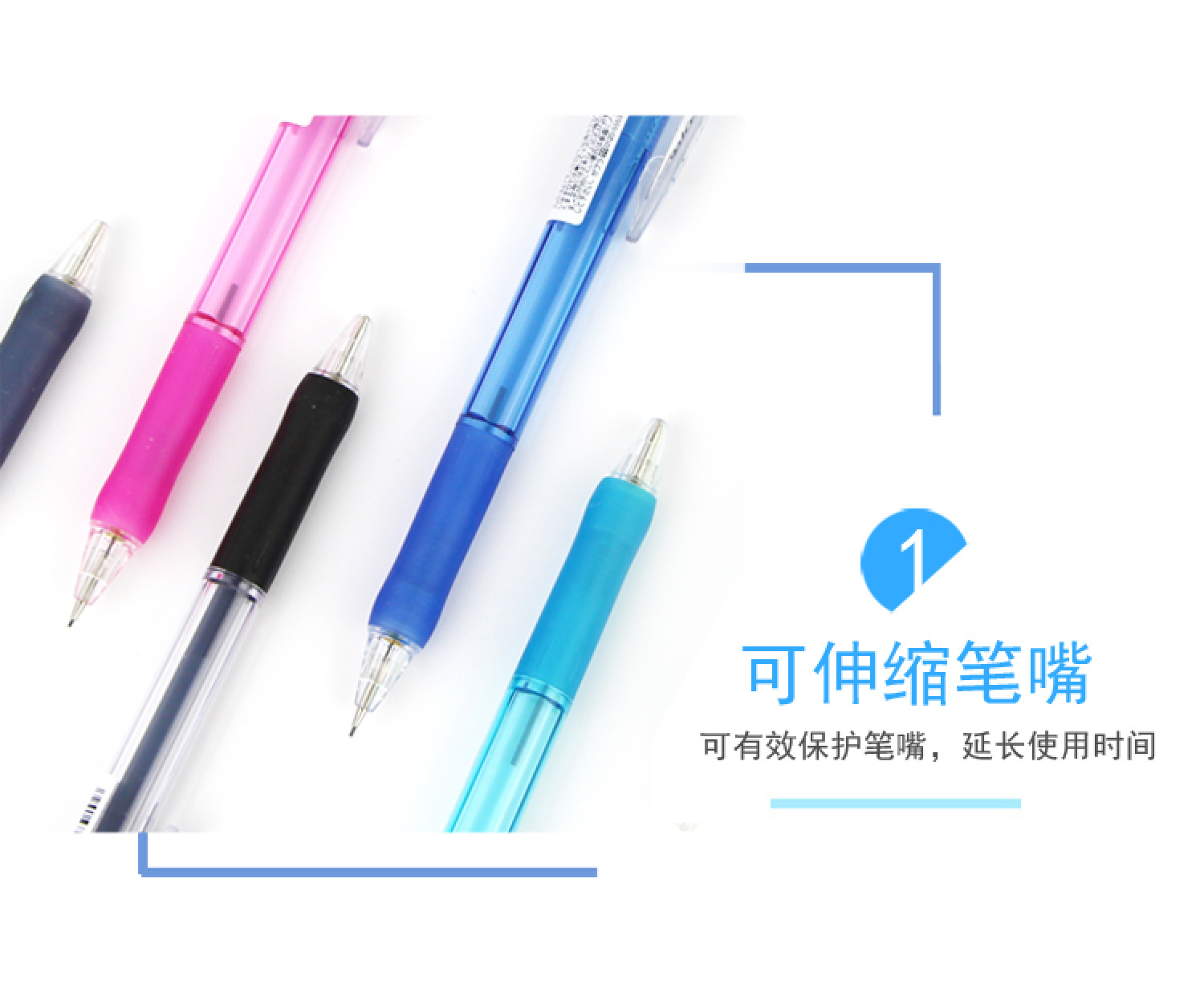 ZEBRA Zebra Colored Mechanical Pencil Writing Activity Pen 0.5 Transparent for primary school children MN5 pic 4