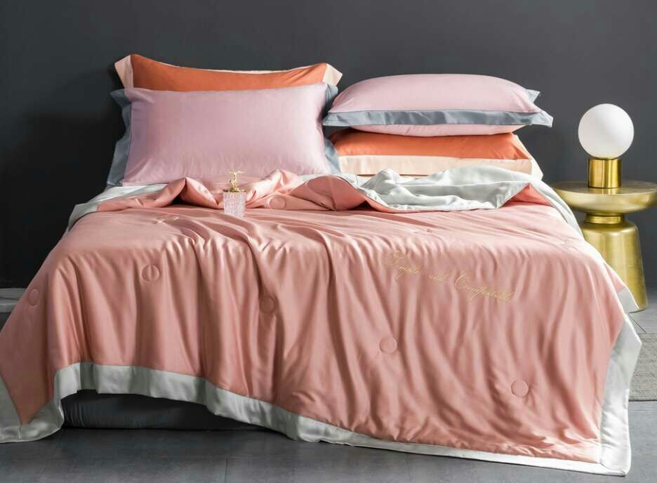 Sannong Home Textile Factory Direct Sales Of A Class Mulberry Silk Air Conditioning Is Double-Sided Color Tencel Summer Cool Is A Large Quantity Of Excellent Welcome Inquiry Item Picture