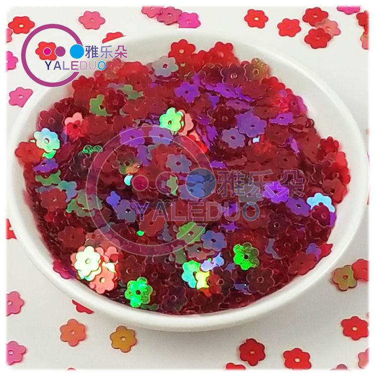 6mm tooth wheel sequins, sequins, diy jewelry materials, earrings, shoes, hats, clothing, nail art, phone cases, Christmas accessories Application Scenario