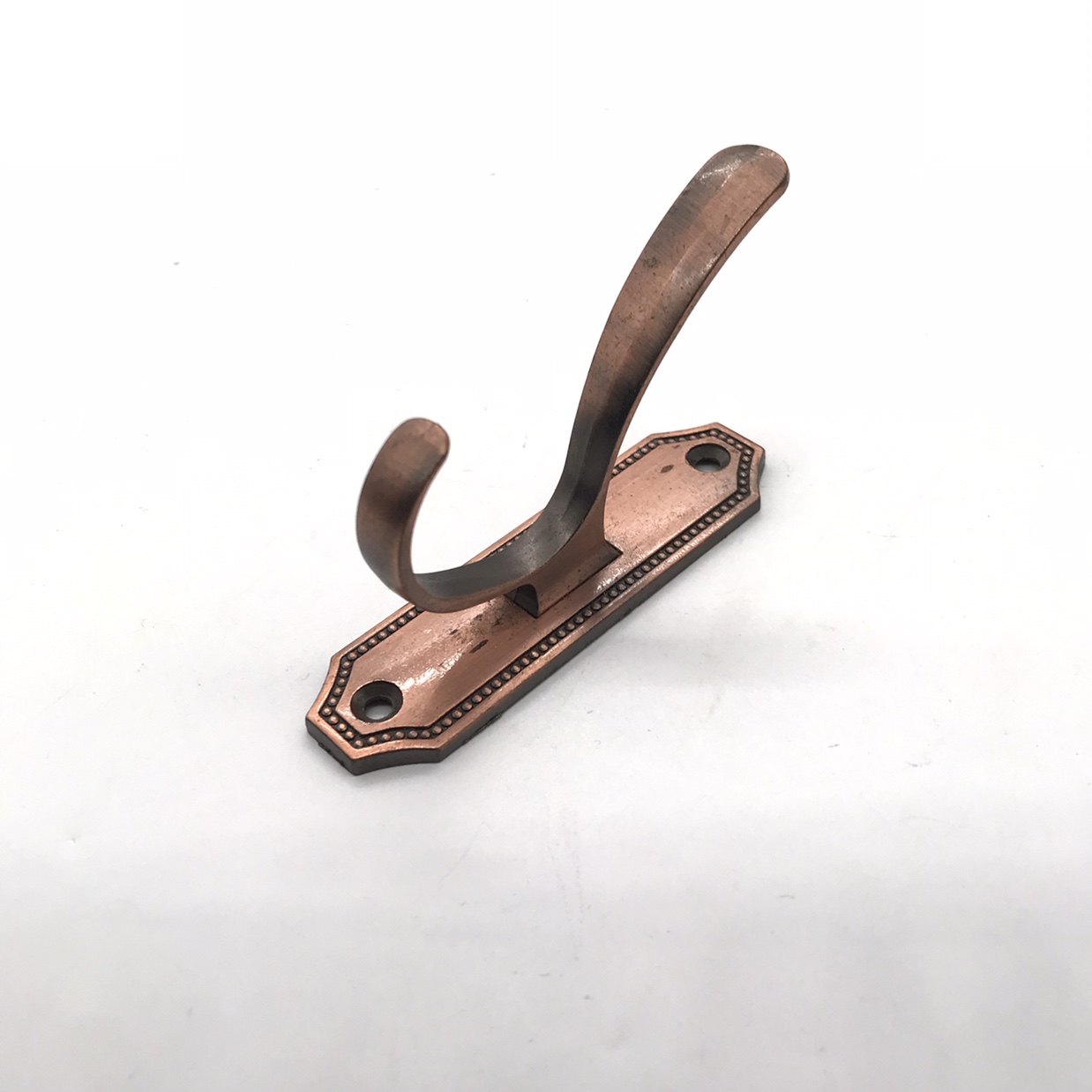 Shuzan dekor zinc alloy Nordic-style drum coat hook, copper color, black single hook, wall entrance, clothes and hat hook, rust-proof and durable