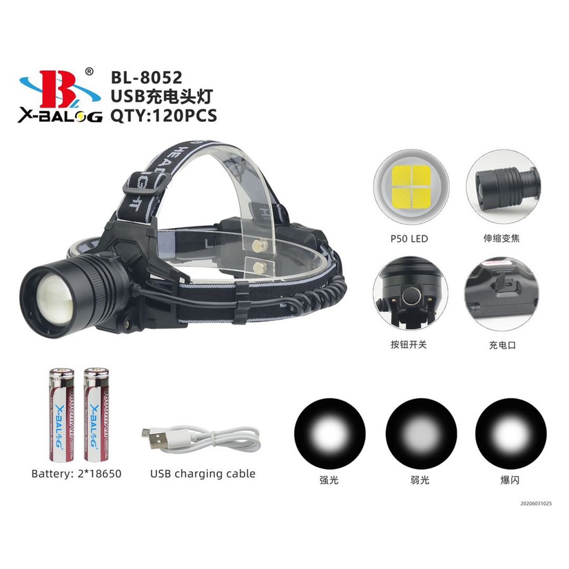 BL-SY-8052-P50强光头灯产品图