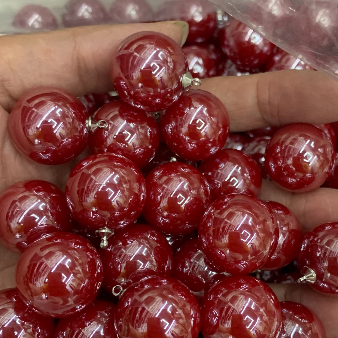 20 centimetre strap hanging imitation shellfish bright red thumbnail
