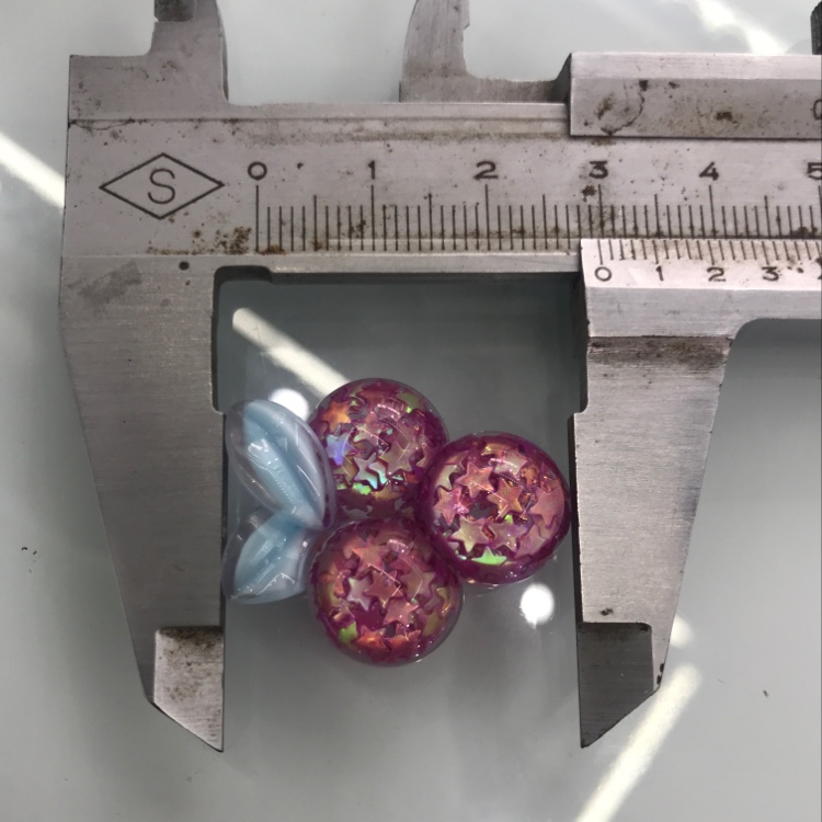 Large-sized glossy five-star film fruit series ab glue epoxy resin accessories Specification image