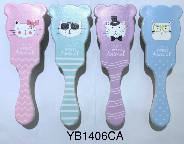 Hair comb, cat long hair, airbag wide curly hair comb, air cushion comb, head massage comb, large-toothed printed comb, wide toothed hair comb details Picture