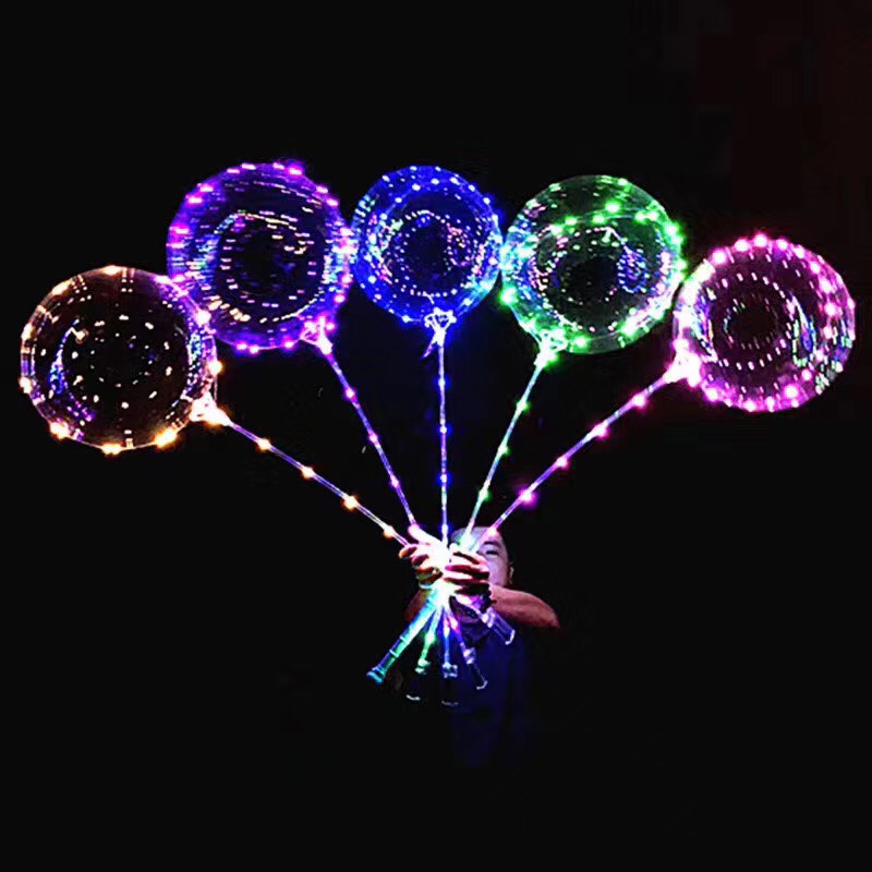 Ball with light Cartoon ball LED lights Night market Plaza Street stalls selling ball holding ball ball balloon ball