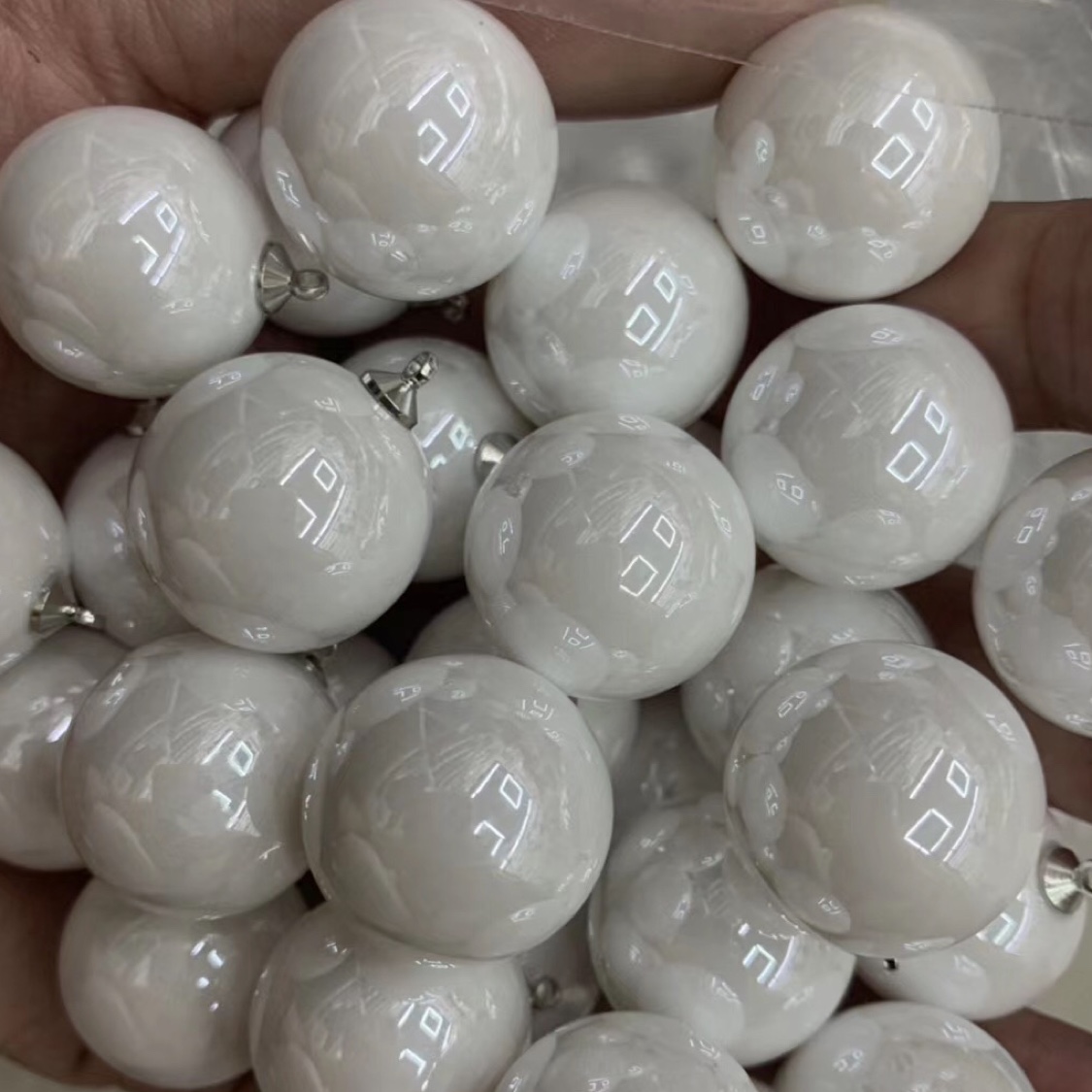 20厘带吊仿贝白色