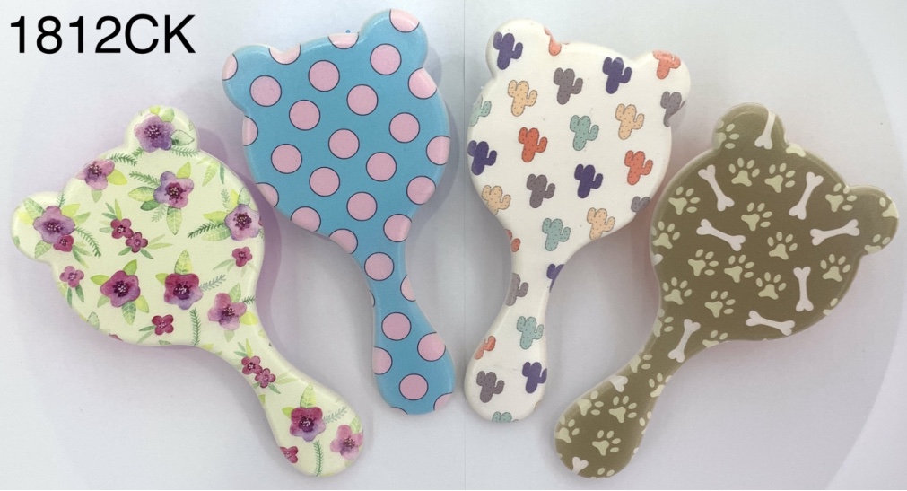 美发梳小熊气垫按摩梳塑料按摩防静电梳子塑料印花可爱气囊梳子详情1