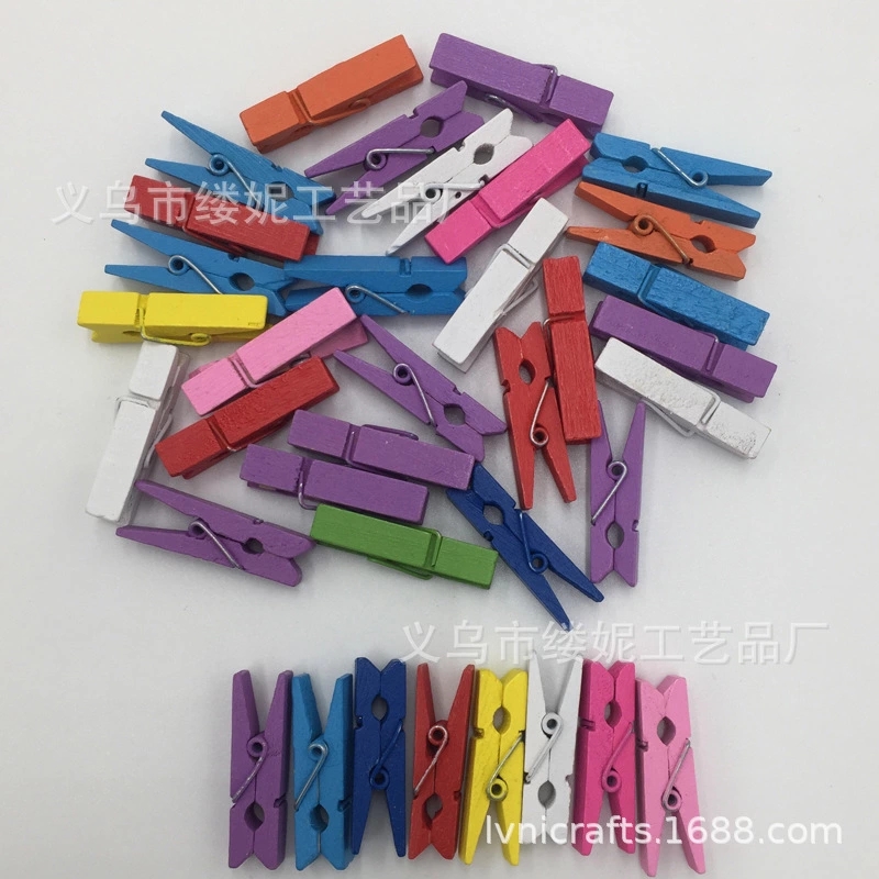 Factory direct sales of wooden cartoon clips, message clips, photo clips, decorative clips, retail and wholesale of wooden clips detail image 5