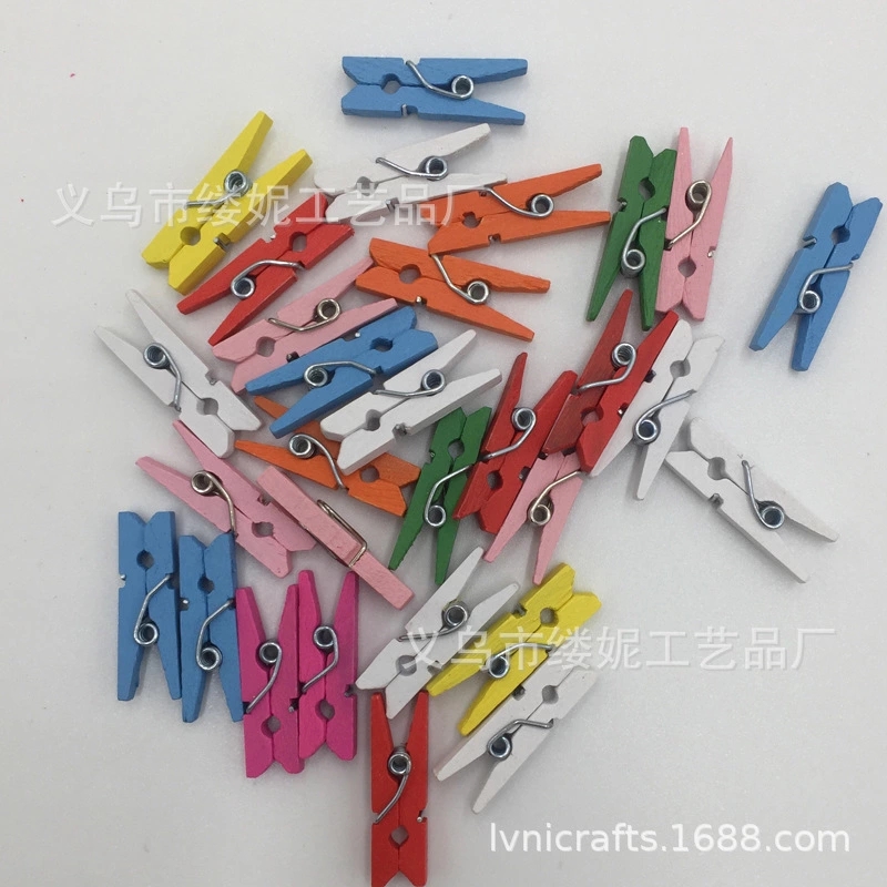 Factory direct sales of wooden cartoon clips, message clips, photo clips, decorative clips, retail and wholesale of wooden clips detail image 8