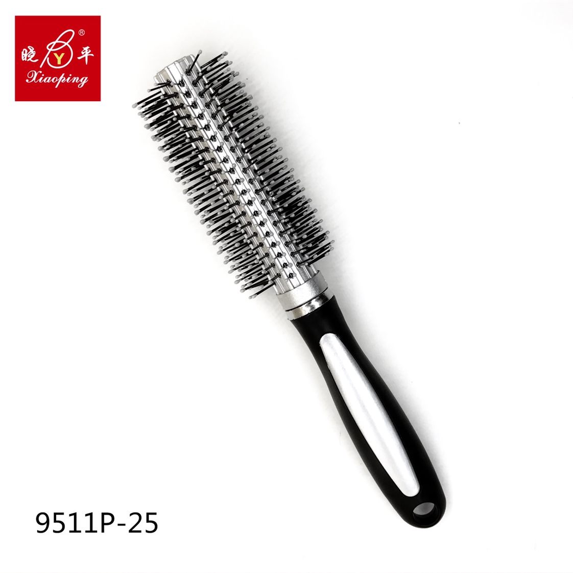 美发梳银色卷梳长发气囊宽卷发梳气垫梳子头部按摩梳大齿印花梳美发详情1