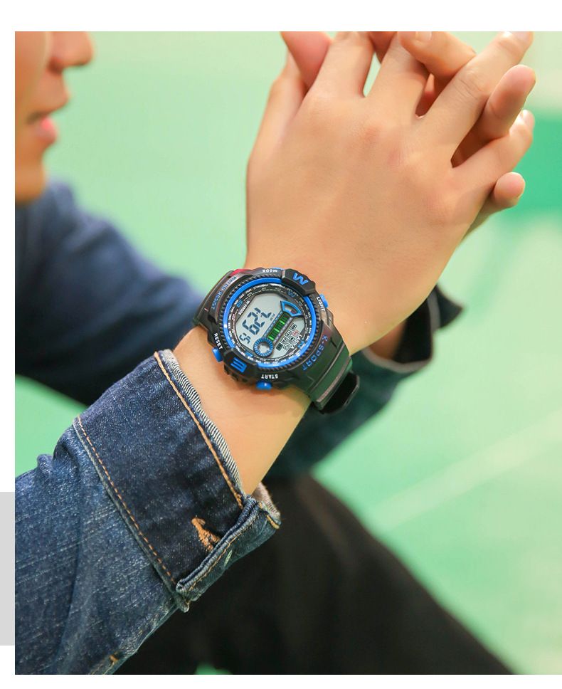 Lasika Electronic Watch Men's Watch Student Sports Multi-Function Manufacturers Direct Sales