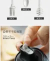 Glass seasoning bottle for kitchen use, salt and monosodium glutamate with spoon, blue seasoning jar details Picture