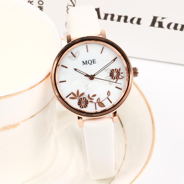 ins Academy Style forest-themed slim strap, compact and elegant ladies' mechanical watch, simple, retro, fashionable, waterproof student and adult watch 2024 New model detail image 3