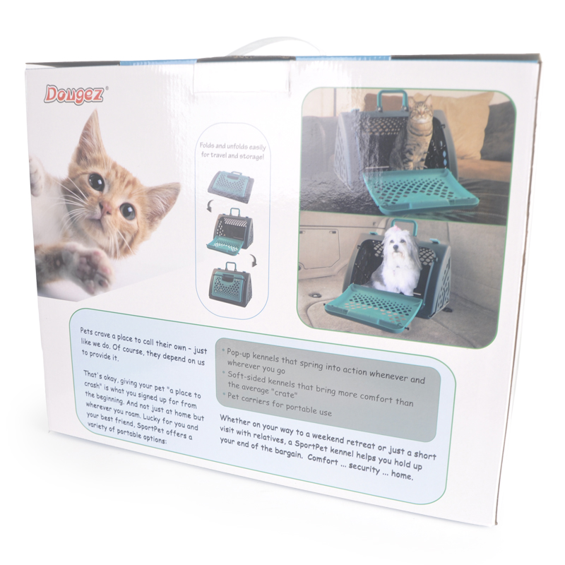 新款宠物用品 航空箱 猫狗笼子 可折叠外出便携猫狗车载箱 多格斯详情图2