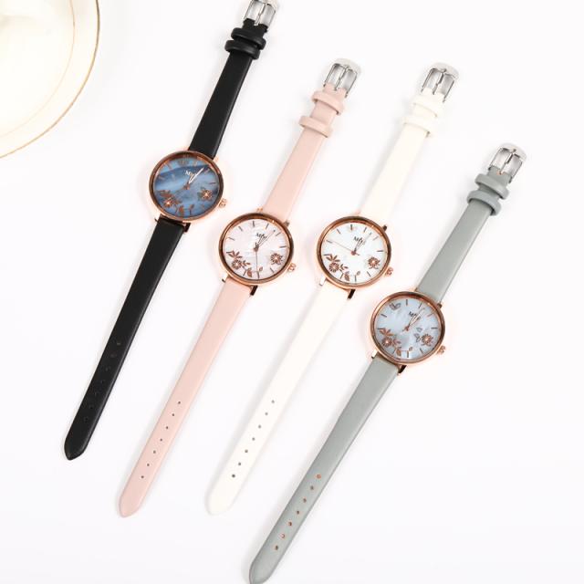 ins Academy Style forest-themed slim strap, compact and elegant ladies' mechanical watch, simple, retro, fashionable, waterproof student and adult watch 2024 New model detail image 5