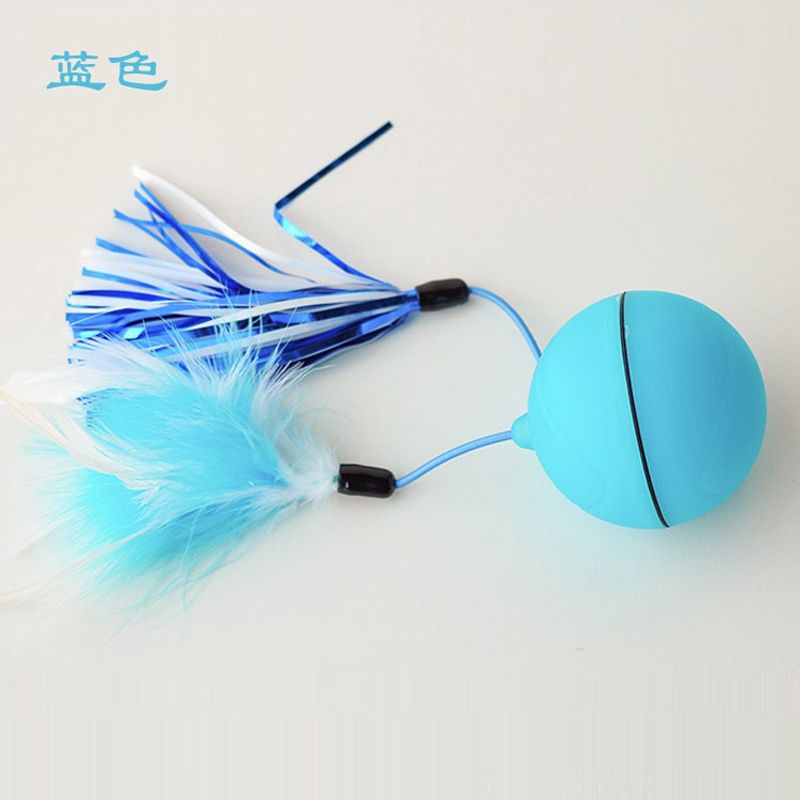 Amazon is selling a cat toy ball with USB power pet LED flashing scrollball that changes feathers thumbnail