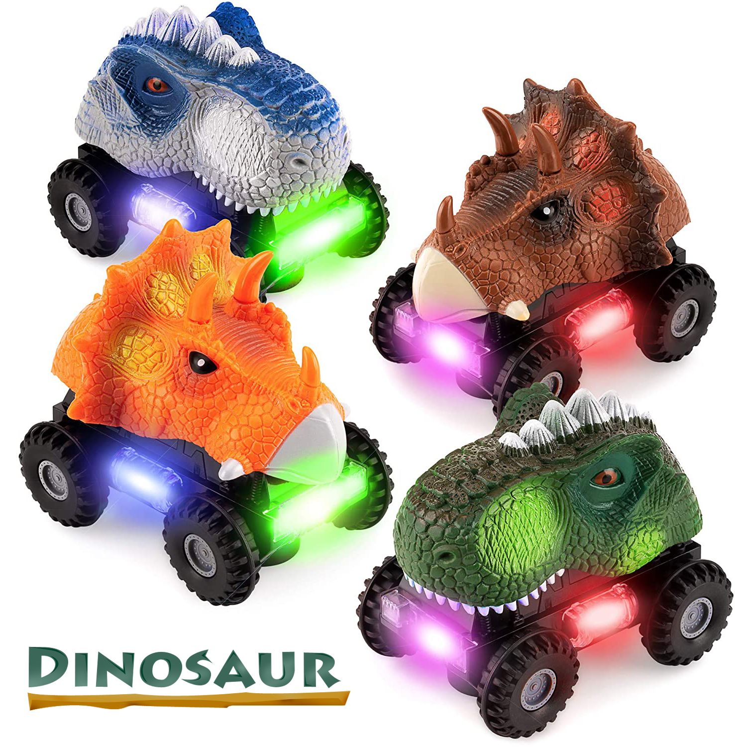 Electric toy Flash toy dinosaur toy electric gimbal dinosaur car novelty toy thumbnail
