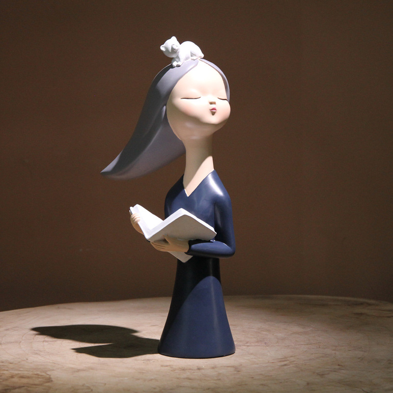 ins可爱少女心树脂摆件创意家居装饰北欧样板房客厅桌面工艺品详情图6