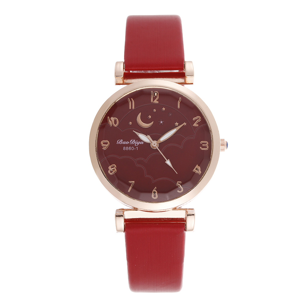 Star Moon Watch Personality Simple Starry Quartz Watch Specification drawing