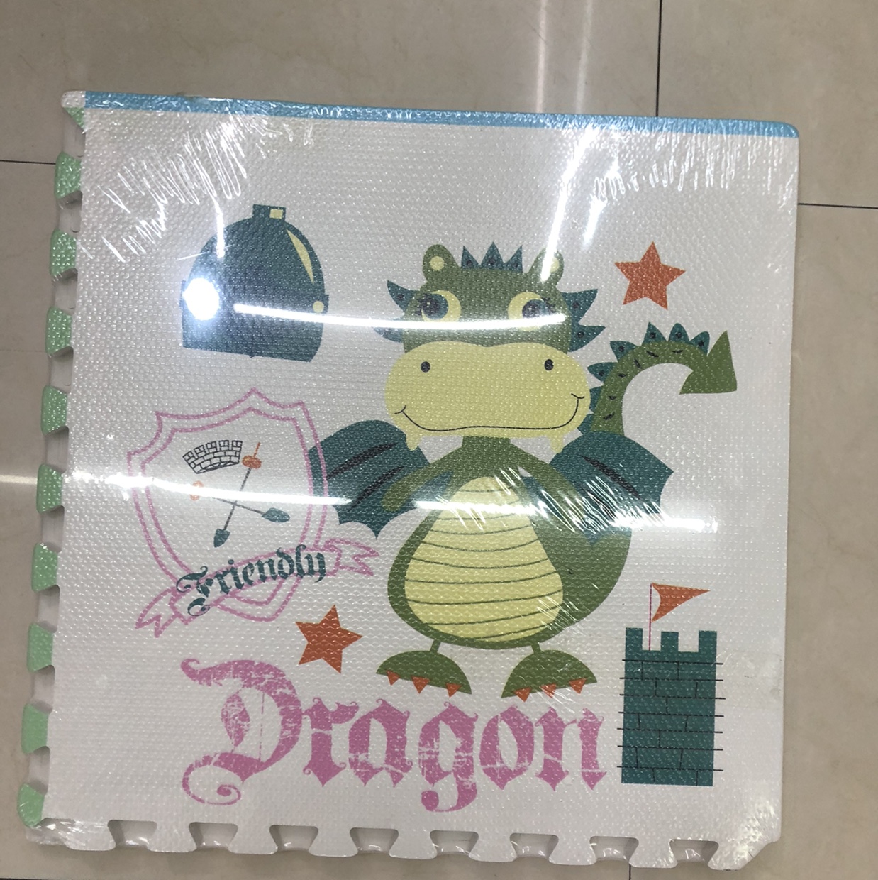 60x60cm孔龙地垫爬爬垫