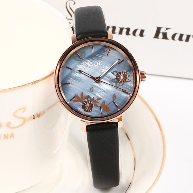 ins Academy Style forest-themed slim strap, compact and elegant ladies' mechanical watch, simple, retro, fashionable, waterproof student and adult watch 2024 New model detail image 4