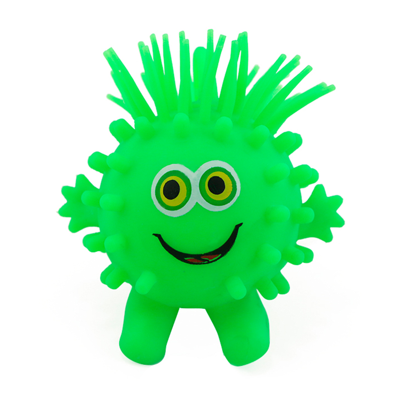 新款小菠萝 闪光玩具 厂家tpr  软胶闪光球 儿童地摊热销产品详情图11